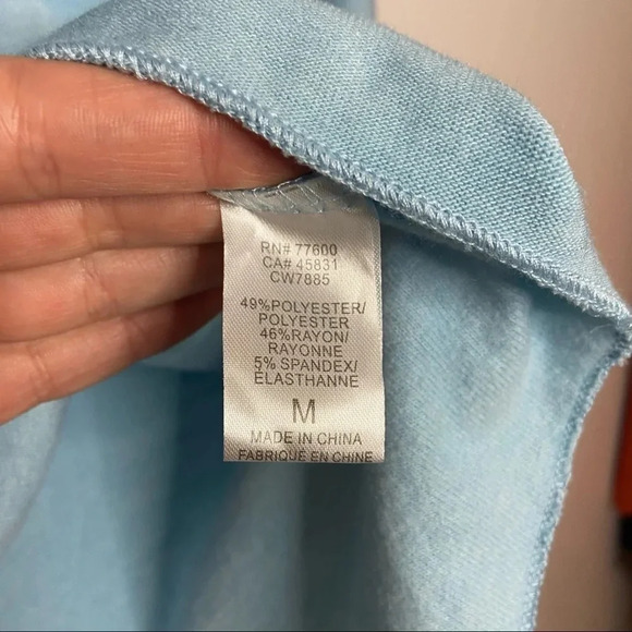 CHASER Blue Beach Stripes Pullover Hoodie- size Medium - Picture 6 of 7